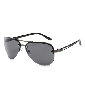 Aviator Sunglasses Metal Half Frame PC Gradient Lenses UV Protection Fashion Retro Eyewear For Men Women Fishing Cycling