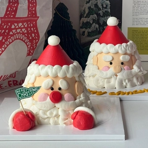 Lot de Décorations de Gâteau de Noël Merry Christmas Drapeaux en Acrylique et Papier pour Fête de Noël Décor de Pâtisserie