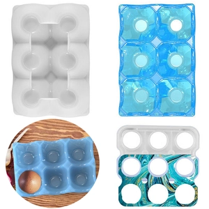 Molde De Silicona Para Estante De Almacenamiento De Huevos DIY Bandeja De Resina Epoxi Organizador