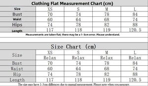 Size chart showing measurements for the floral off-shoulder elegant holiday maxi dress
