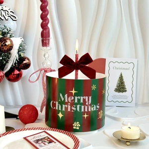 Christmas Cake Decoration Burgundy Velvet Bow Festive Cake Border Topper For Holiday Party Dessert Table Decoration