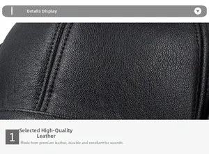 Macro shot of high-quality PU leather with lychee texture and durable double-stitch sewing