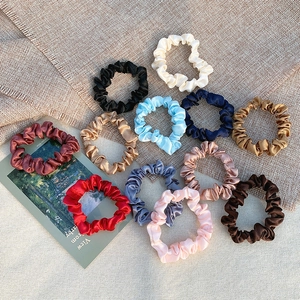 Satin Scrunchies Satin Like Elastic Hair Ties Ponytail Holder No Crease Hair Accessories For Women Girls