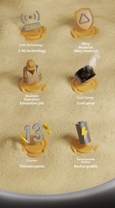 Detail of 2.4G alloy RC excavator with 13-channel control and spray function