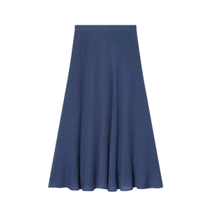 Gonna Midi A Vita Alta Da Donna Elegante Gonna In Lino Tinta Unita Linea A Con Cerniera Invisibile Stile Casual