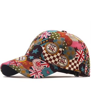British Flag Graffiti Baseball Cap Cotton Adjustable Sun Protection London Print Hip Hop Streetwear Hat For Men Women