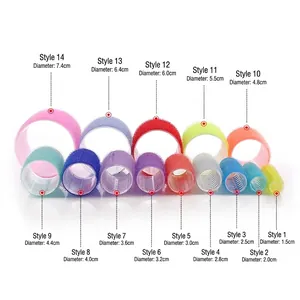 Various sizes of nylon hair rollers with teeth for bangs and sleep styling options