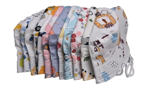 Collection de chapeaux de soleil pour bébé avec motifs de dessins animés et liens coupe-vent