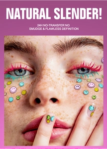 Bunte wasserfeste Mascara mit langanhaltender, wischarmer Formel für wunderschöne Augen.