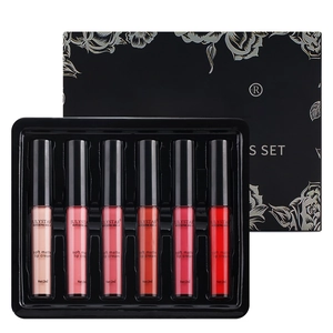 Julystar 6-piece velvet matte lip gloss set with waterproof liquid lipsticks in gift box
