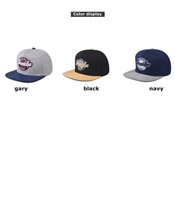 Flat brim baseball caps with BARBER Brooklyn SHOP embroidery in gray, black and navy