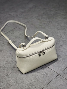 Genuine Cowhide Leather Box Handbag Vintage Crossbody Bag Women Vanity Case Style Elegant Top Handle