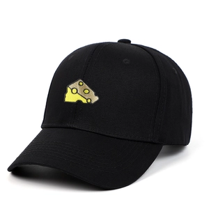 Baseball Cap Cotton Cheese Embroidery Adjustable Vintage Retro Casual Sun Hat Outdoor Sports Funny Cartoon Unisex