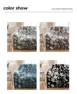 Detail shot of plush cow print blankets in grey, brown, blue, and black for home decor