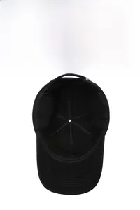 Detail view of winter baseball cap with thick lining and foldable ear protection