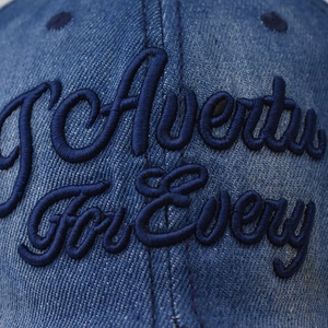 Casquette de baseball en jean bleu avec broderie Adventure For Every pour l'extérieur