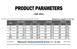 Detailed size chart for men's cotton linen Henley shirt with chest and length dimensions