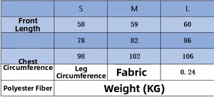 Detailed size guide for knitted crew neck top and skirt set with polyester fabric info