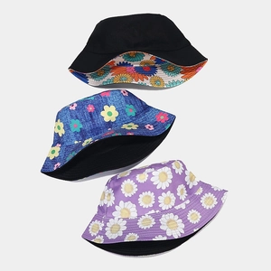 Damen Wendbarer Sonnenhut mit Blumenmuster für optimalen Sonnenschutz im Sommer