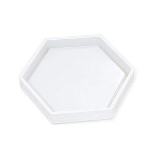 Hexagon silicone resin coaster mold for handmade crystal craft and home decor