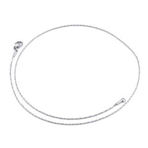 Polished silver stainless steel snake chain necklace with a secure lobster clasp