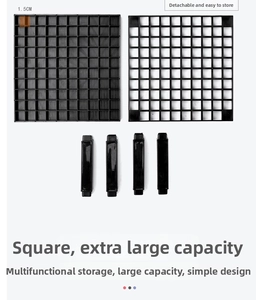 Detailed view of detachable 96-hole plastic brush holder components with 1.5cm slots