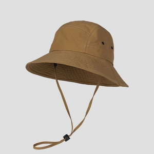 Outdoor Fischerhut Baumwolle Nylon Schnelltrocknend Atmungsaktiv Breite Krempe Sonnenhut Verstellbare Windkordel Unisex Wandern