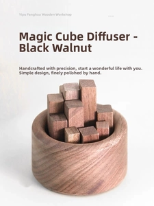 Gros plan de blocs de diffusion en noyer noir avec une texture de grain naturel