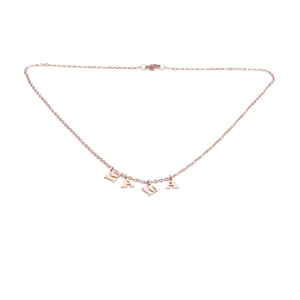 Rose gold stainless steel MAMA letter necklace pendant for Mother's Day gift