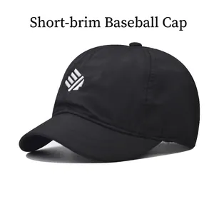 Baseball Cap Cotton Breathable Quick Dry Outdoor Sun Protection Short Brim Geometric Embroidery Adjustable For Men Women