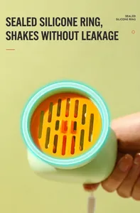 Detail of the leak-proof sealed silicone ring on the portable dog water bottle cap