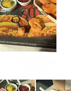 Detailed realistic fried chicken nugget and popcorn chicken keychains with metal rings