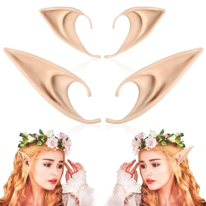 Latex Elf Ears Cosplay Props Pointed Fairy Ears For Halloween Party Masquerade Accessories Soft False Ears