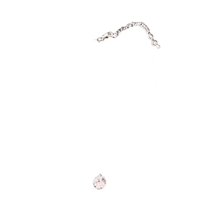 Minimalist geometric circular zircon necklace with invisible transparent fishline chain