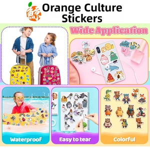 Waterproof cartoon stickers applied on suitcases, phone cases and laptops