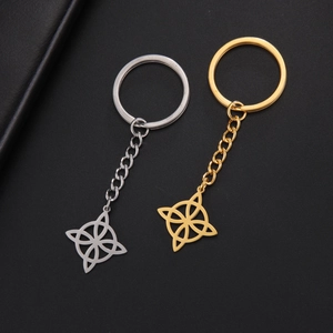 Schlüsselanhänger Aus Edelstahl Mit Hexenknoten Keltischer Knoten Hohlgeometrischer Anhänger Für Damen Schmuck Geschenk
