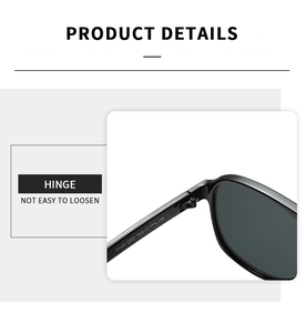 Close-up of durable metal hinge and temple specifications on retro aviator sunglasses