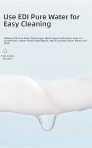 Macro view of disposable cleansing wipes showing deep moisture and clean texture with EDI water