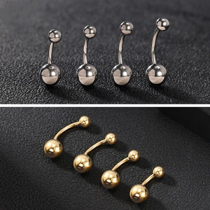 Golden and silver teddy bear belly button rings with full crystal pavé detail