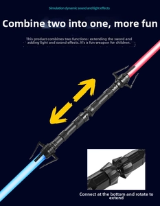 Detail of the mechanical rotating structure for dual lightsaber connection and assembly