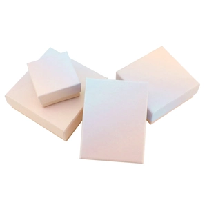 Pink and purple gradient jewelry gift boxes in various sizes on white background