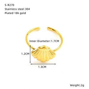 Macro shot of 18k gold plated starfish ring with scale showing 1.7cm inner diameter