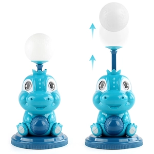 Kids dinosaur baseball launcher toy set with pop-up mechanism and practice ball