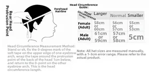 Size guide for vintage plaid beret showing head circumference measurement steps