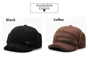 Detailed comparison of winter trapper hats with thick fleece lining and suede finish