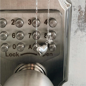 Polished 925 sterling silver heart pendant necklace with a minimalist mirror finish