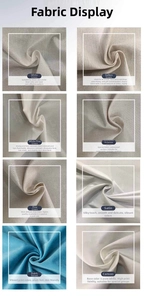 Macro display of linen, cotton, velvet and satin fabric textures for decorative cushions