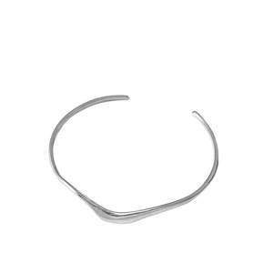 Collana a girocollo in argento sterling S925 con design a onde irregolari per donna