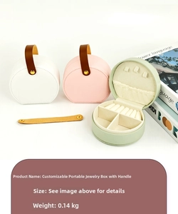 Internal layout of portable travel jewelry box showing hooks and ring slots