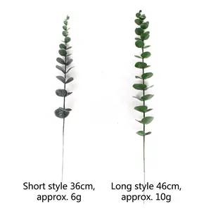 Artificial eucalyptus leaves with berries in 36cm and 46cm lengths for DIY floral decor